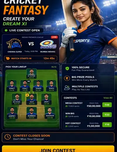 Radheexch (radhe exchange) fantasy cricket & matchday visual 3